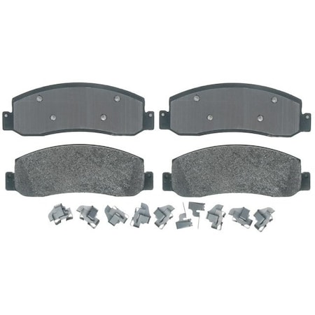R/M Brakes BRAKE PADS OEM OE Replacement With Hardware Metallic PGD1333M